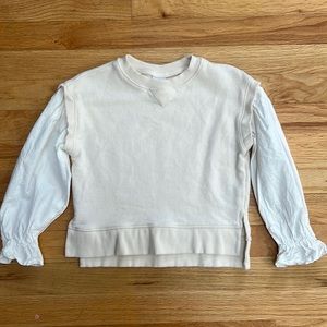 Zara girls white long sleeve shirt - size 6